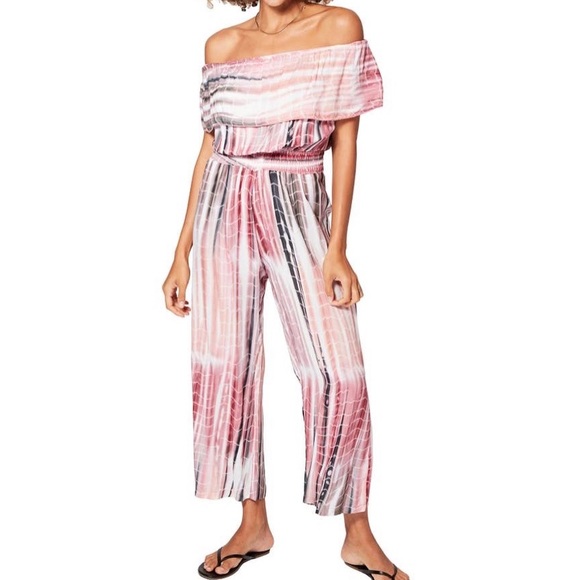 Ipinema Pants - Ipinema 100% Viscose Off-The-Shoulder Jumpsuit